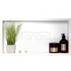 Balneo Półka wnękowa z kołnierzem Balneo Wall Box One 60 x 30 x 10 cm, biała